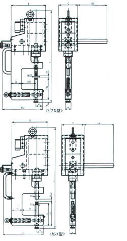 	KAPシリーズアルミトラックバン加工用　空気圧パンチャー PLAN